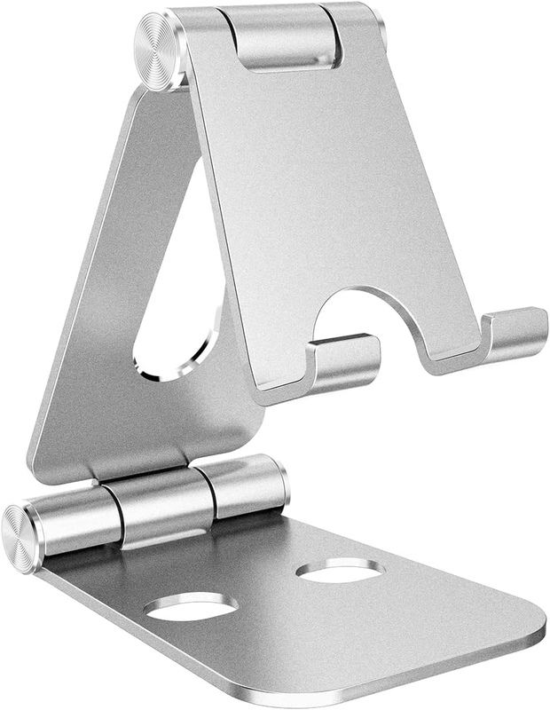 Multi-Angle Phone Stand for Desk, Adjustable Dual Foldable Aluminum Phone Desk S