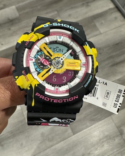 Pre-owned Casio G-shock League Of Legends Jinx Digi-analog Resin Watch - Ga-110ll-1
