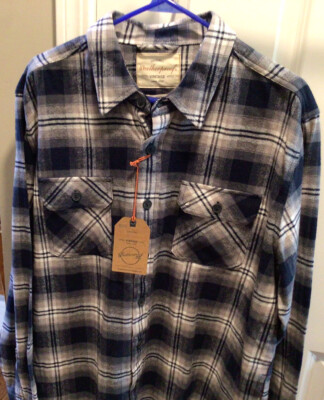 37.    Org. Vintage  Weatherproof Flannel Long Sleeve Shirt XL Lumber Jack Twill
