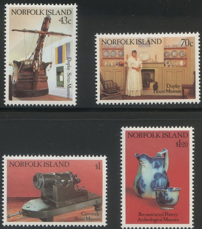 Norfolk 1991 Mnh** Museums/Sailing Ship/Carronade/Pottery/Jug/Arts 4v Set