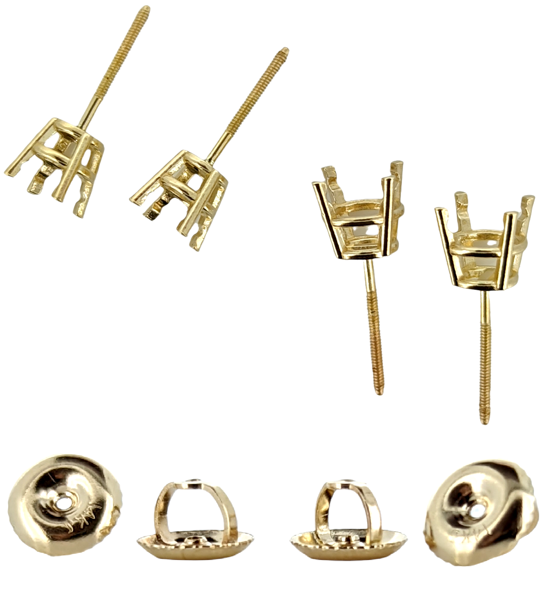 14k gold earring mountings online