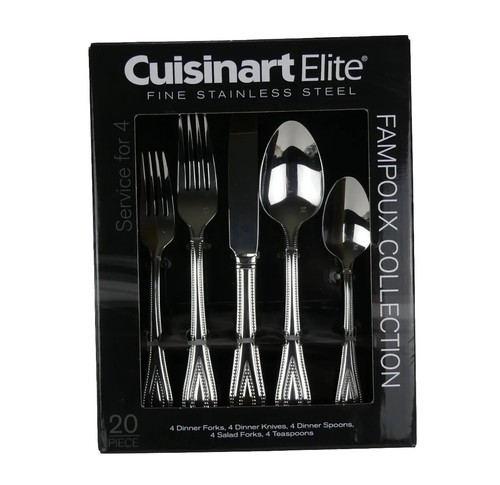 Cuisinart Elite Fampoux  20 Piece SET-Dinner, Salad Forks, S