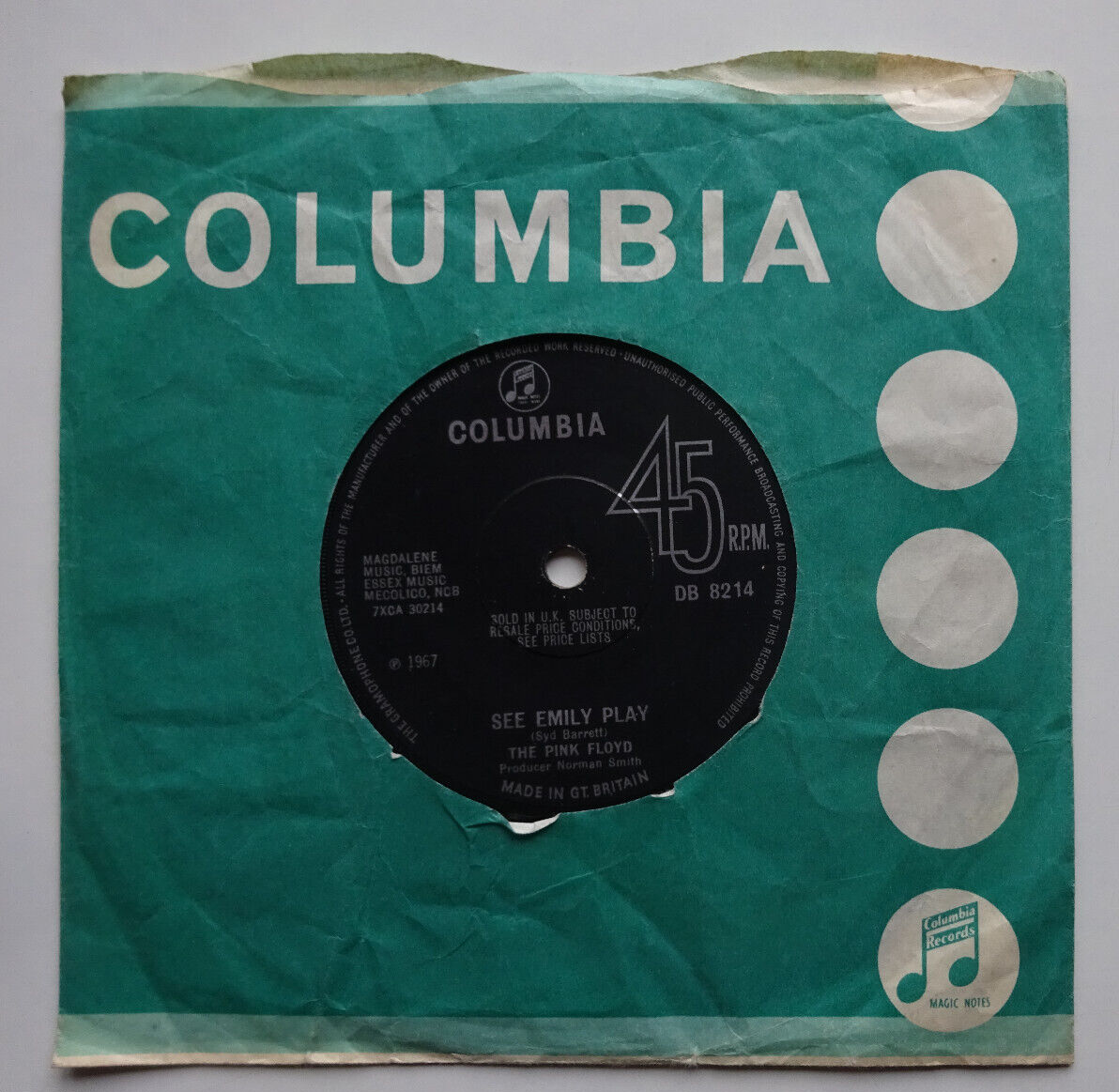 英7” Pink Floyd See Emily Play / Scarecrow DB8214 COLUMBIA /00080 PINK FLOYD See Emily Play / Scarecrow UK origin.. | Köp på