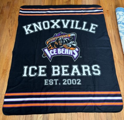 Awesome Knoxville Ice Bears Black SPHL Fleece Throw Blanket - 60 x48 