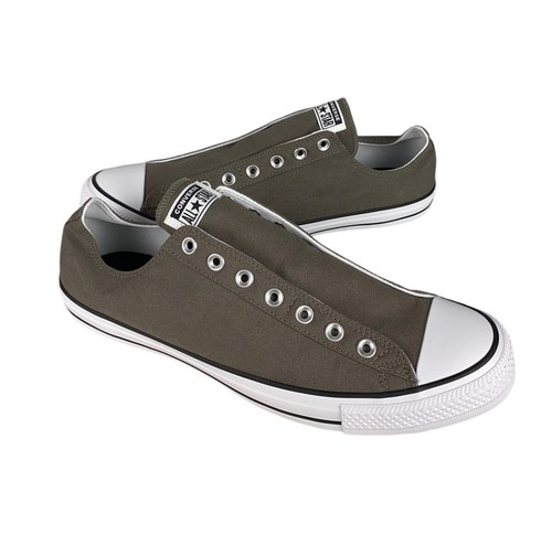 НОВЫЕ мужские кроссовки Converse Chuck Taylor All Star Slip Ox серо-белого цвета на заказ Sz 15