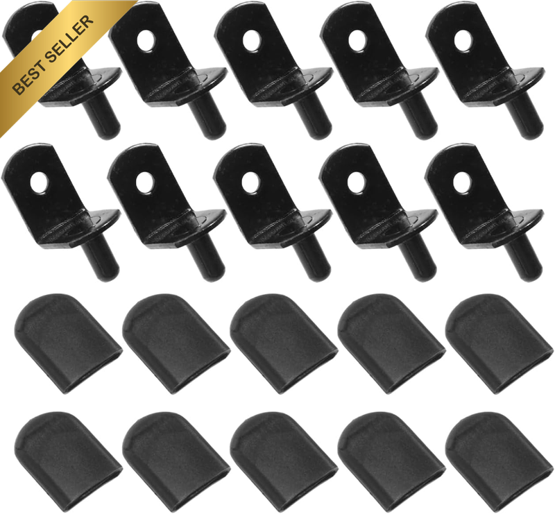 L-Shaped Shelf Pegs 50Pcs Shelf Support Nails with Cylindrical Design Noise-Redu