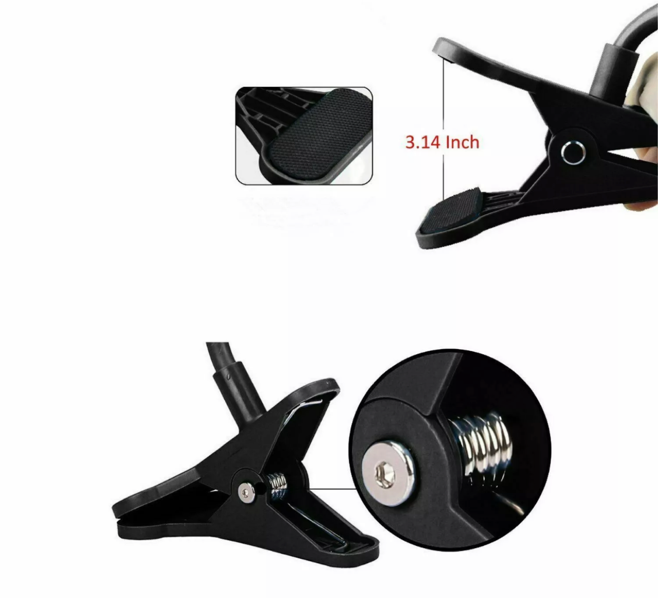 Flexible 360 Clip Mobile Cell Phone Holder Lazy Bed desk Bracket Mount Stand US 