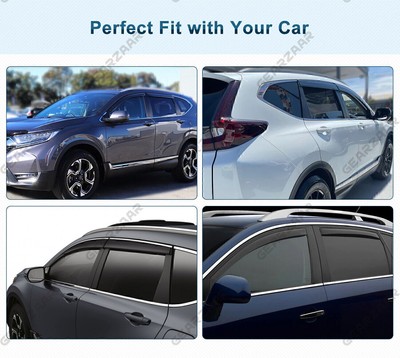 For 2017-2021 Honda CRV CR-V 4PCS Window Visor Vent Sun Rain Guards Deflector