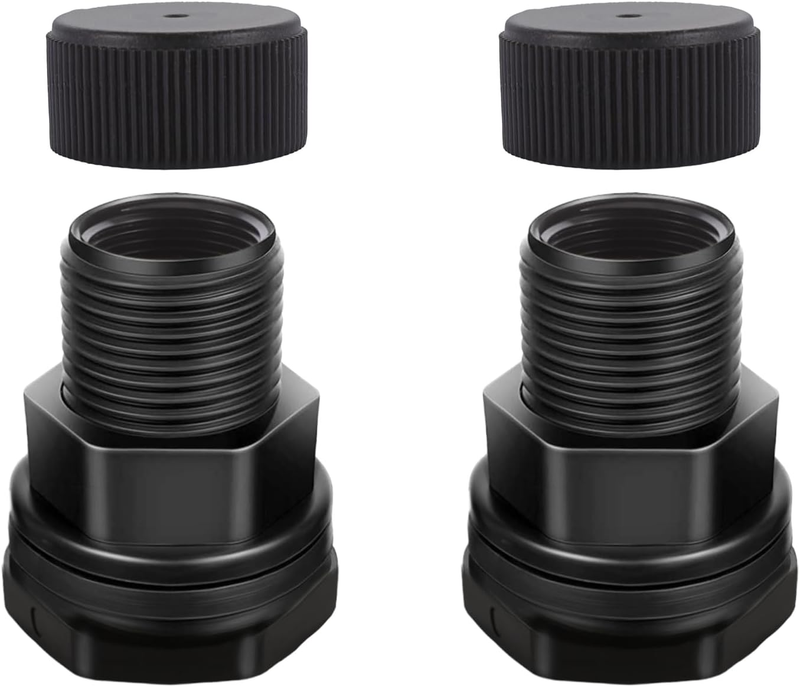 Bulkhead Fitting With Plug, 1/2" Female Npt, 3/4" Male Ght (gard