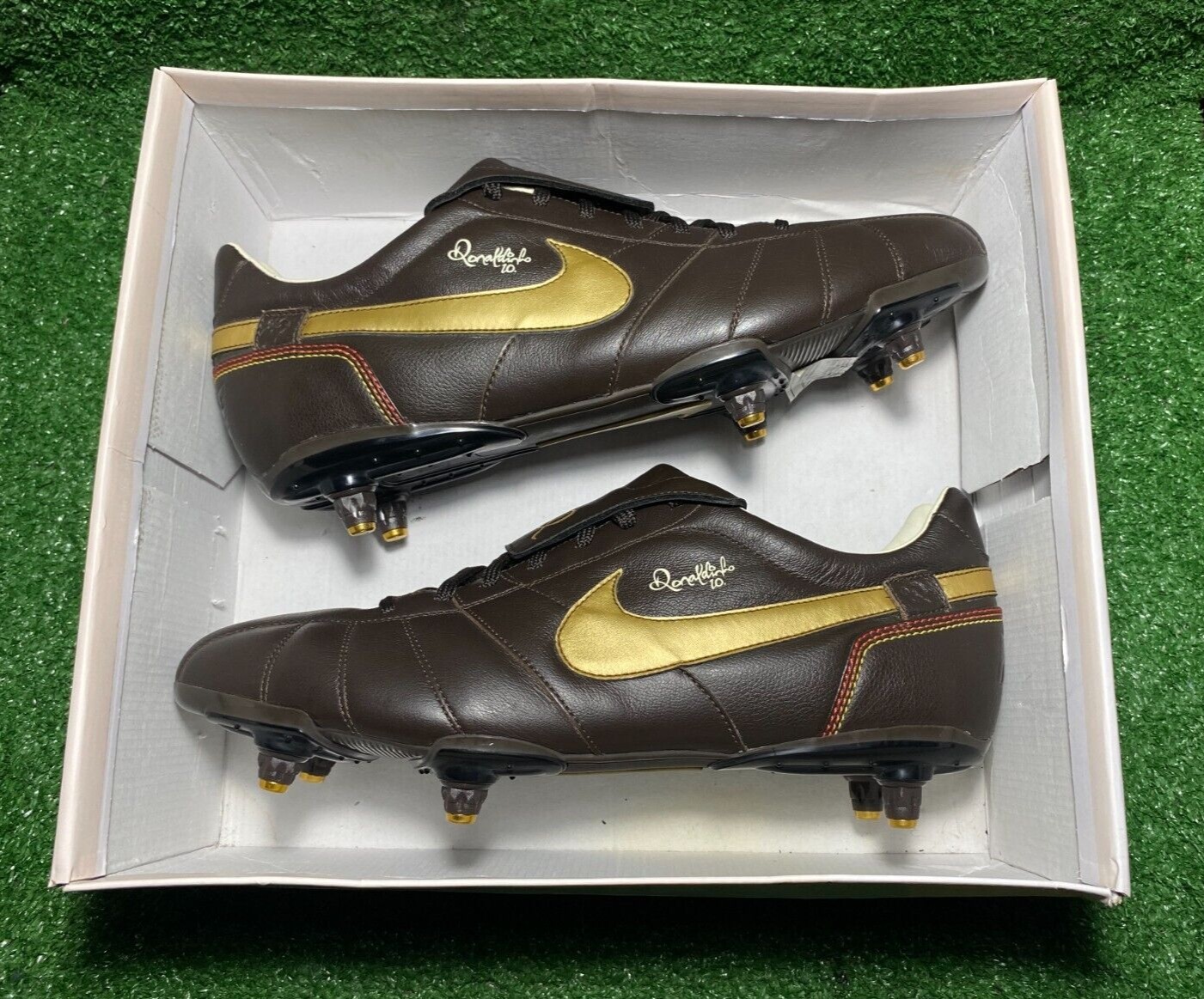NEW Nike Tiempo SG Legend II Guri R10 Ronaldinho Leather 12.5 US