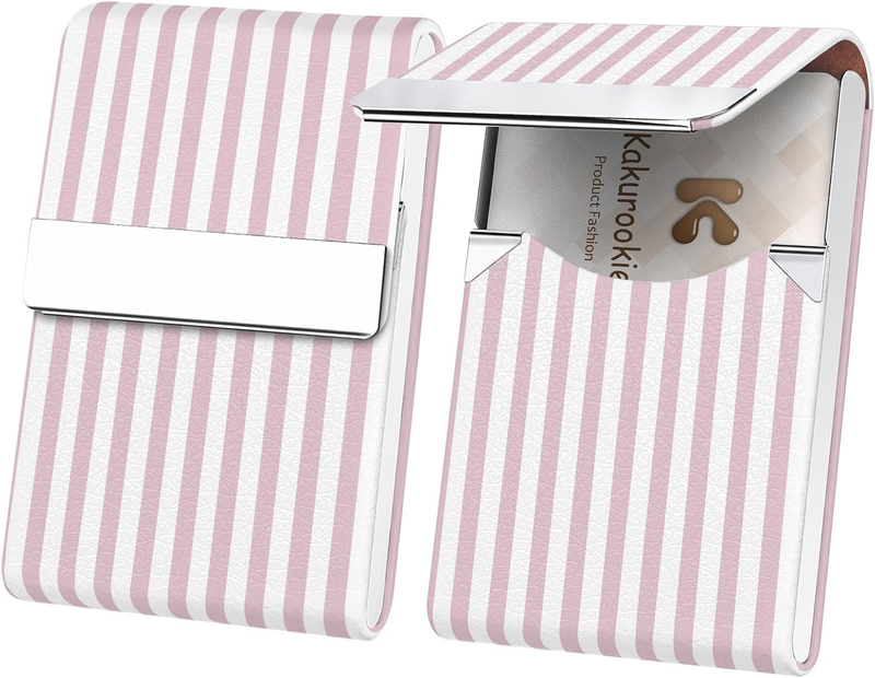 2Pack Business Card Holder, 3.7 X 2.4 in RFID Blocking and Magnetic Closure, Sta