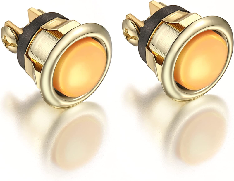 2 Pack Lighted Doorbell Button Replacement, Easy to Install Wired (Classical)
