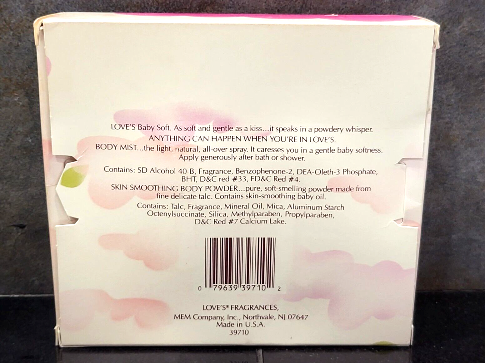 Vintage Mem Love's Baby Soft Body Mist & Powder Set