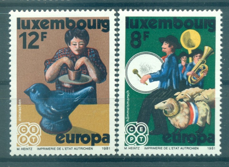 Luxembourg 1981 - Y & T N. 981/82 - Europa (Michel N. 1031/32)
