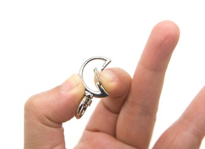 5 pcs DIY Metal Snap Hook Moon Lobster Clasp Lanyard Pendant Keyring Keychain