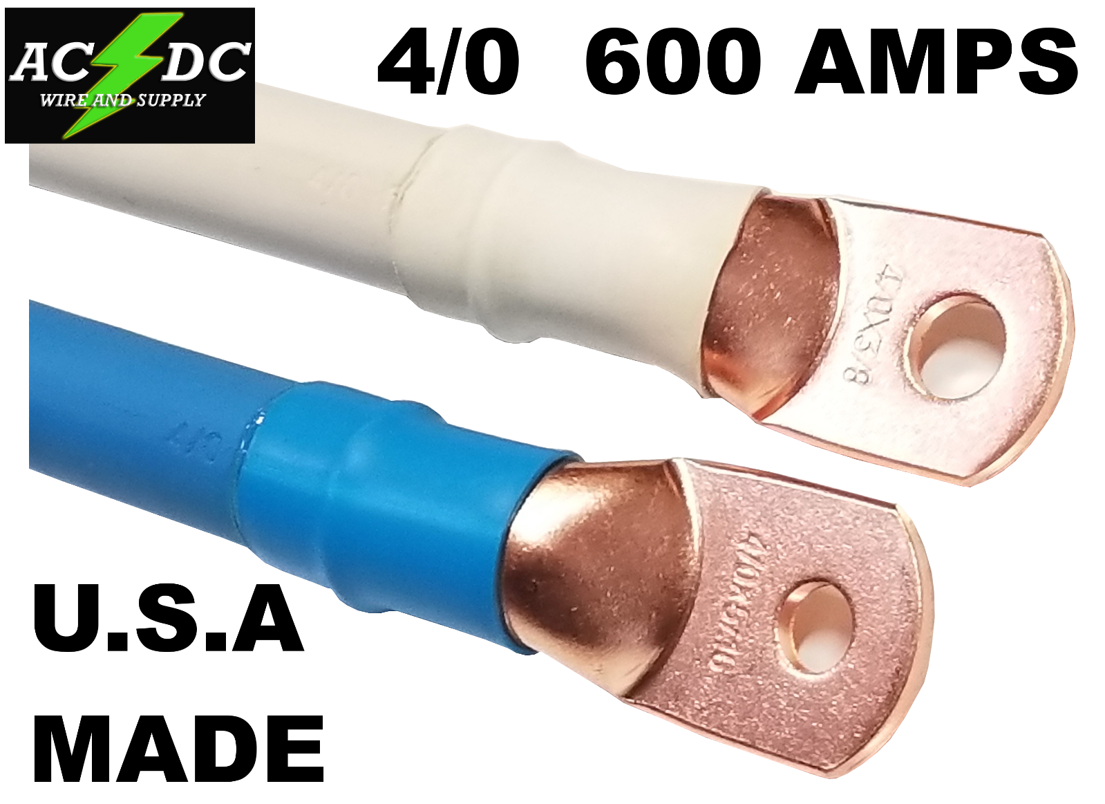 4/0 AWG GAUGE Copper Battery Cable Power Wire Car, Inverter, RV, Solar