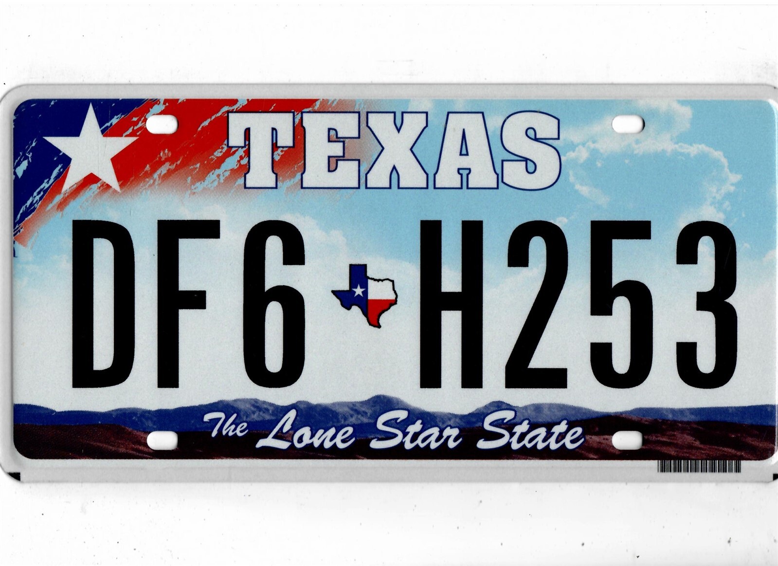 EXPIRED TEXAS LICENSE PLATE *LONE STAR STATE* RANDOM LETTERS/NUMBERS NICE MINT!!