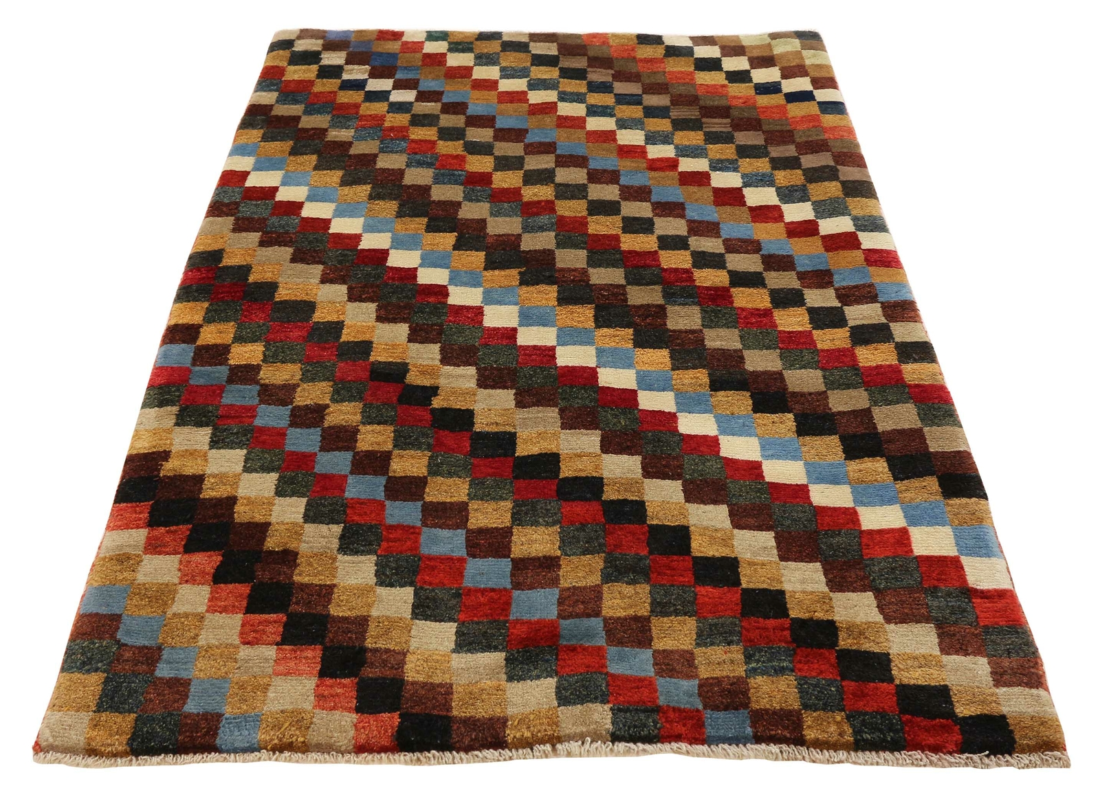 Teppich Gabbeh-Shuli Handgeknüpft Perserteppich Orientteppich Carpet 195x125cm