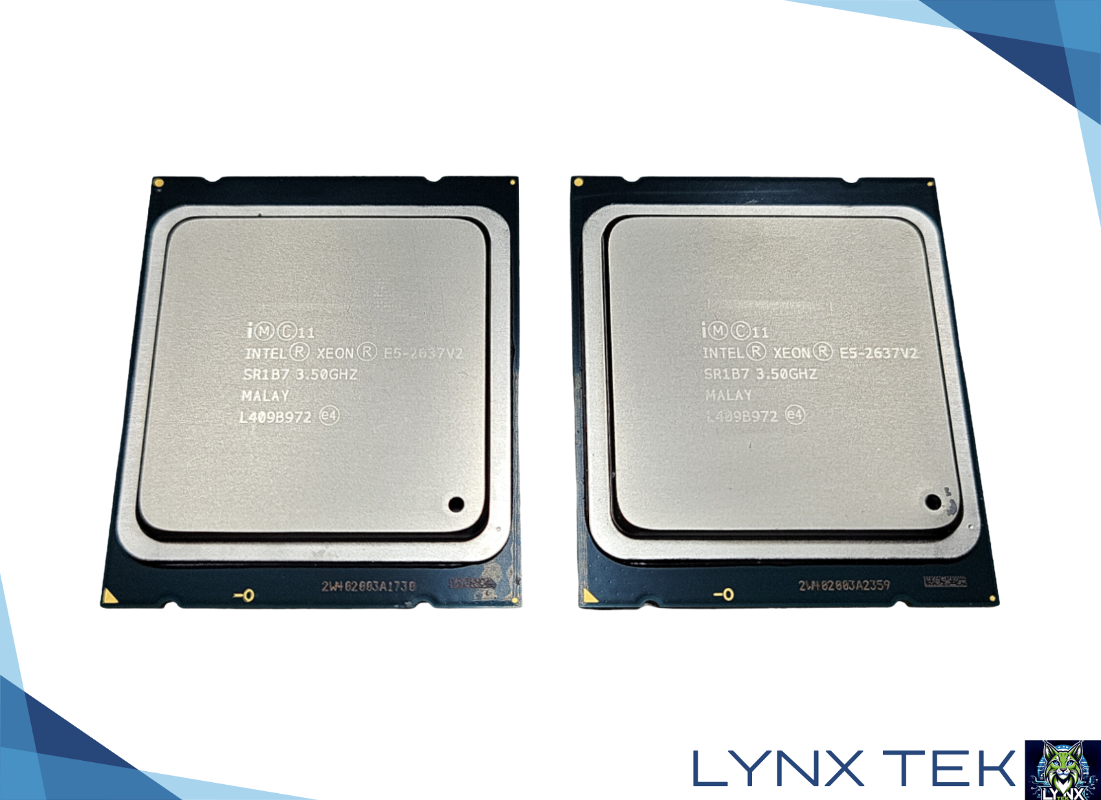 Matched Pair Intel Xeon E5-2637 v2 3.5GHz 4-Core 15MB FCLGA2011 Server Processor