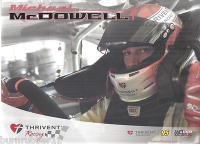 2015 MICHAEL MCDOWELL ''THRIVENT 2ND VERSION'' 95 NASCAR SPRINT CUP POSTCARD