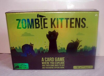 ZOMBIE KITTENS Card Game - A Game by Exploding Kittens NEW SEALED IN BOX!!!