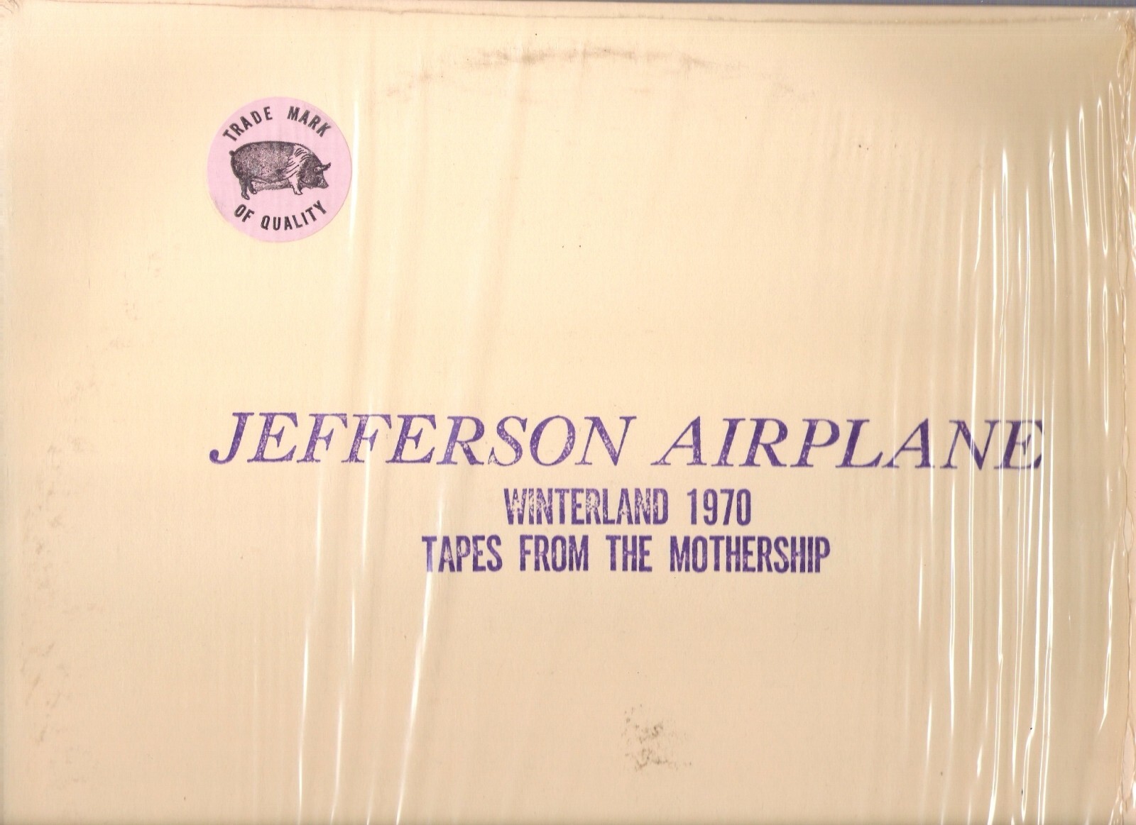Jefferson Airplane Winterland 1970 Tapes from The Mothership TMQ red