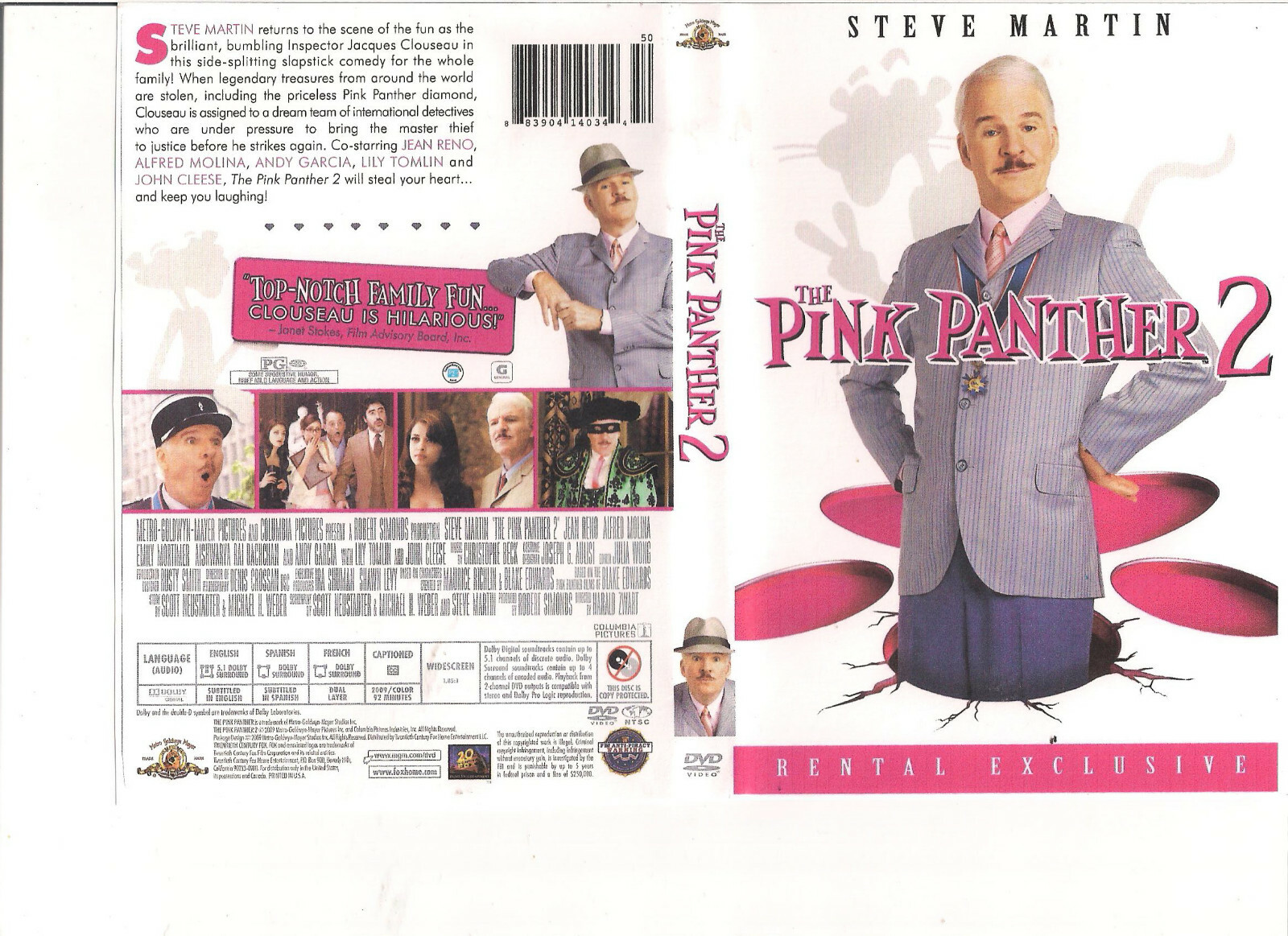 The Pink Panther 2 (DVD, 2009) Complete w/ Disc, Case