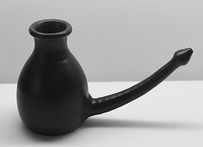 MCM KRUKMAKER GAMLA STANS ~ ART POTTERY ~ BLACK WINE COCKTAIL or GARDEN PITCHER