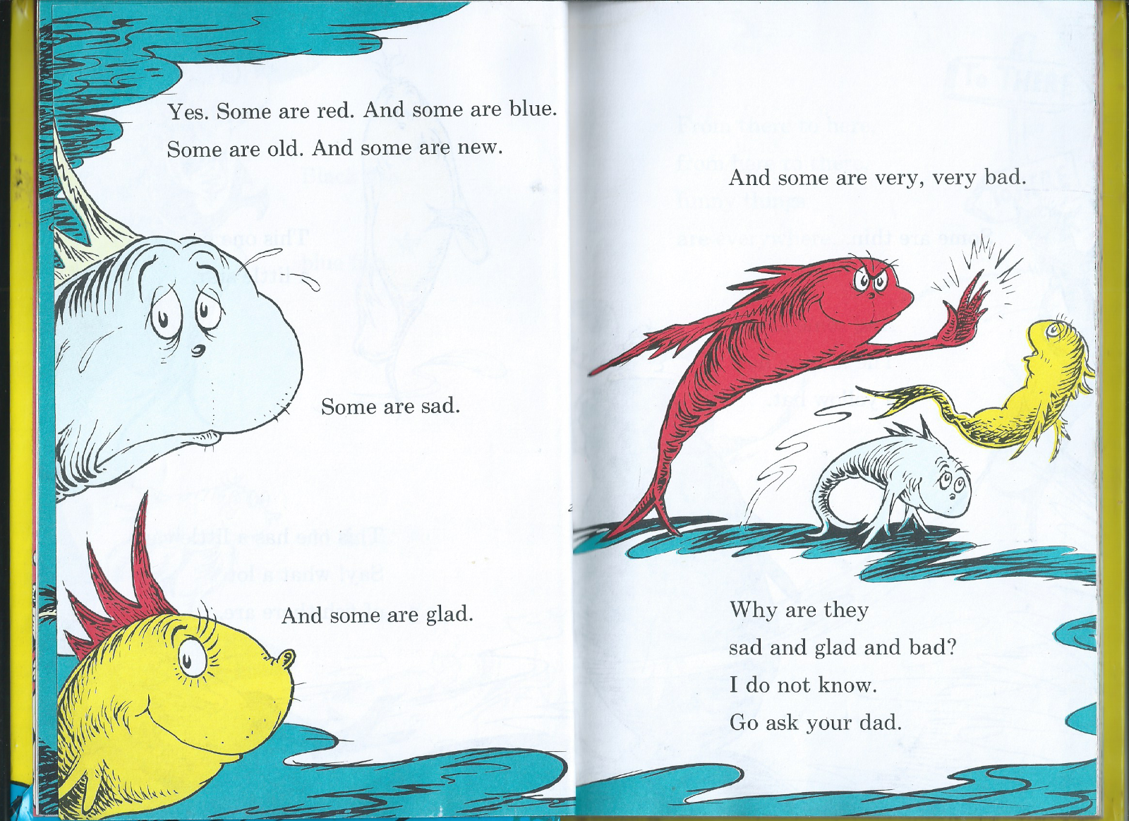 🔥 One Fish, Two Fish, Red Fish, Blue Fish By Dr. Seuss (Hardcover, Children’s)