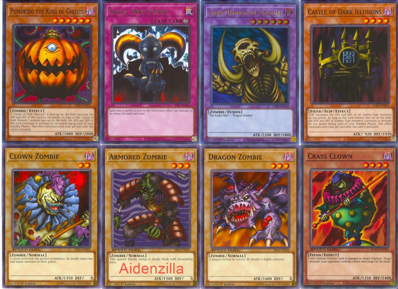 Yugioh Bonz Theme Deck - Castle of Dark Illusions Pumpking the