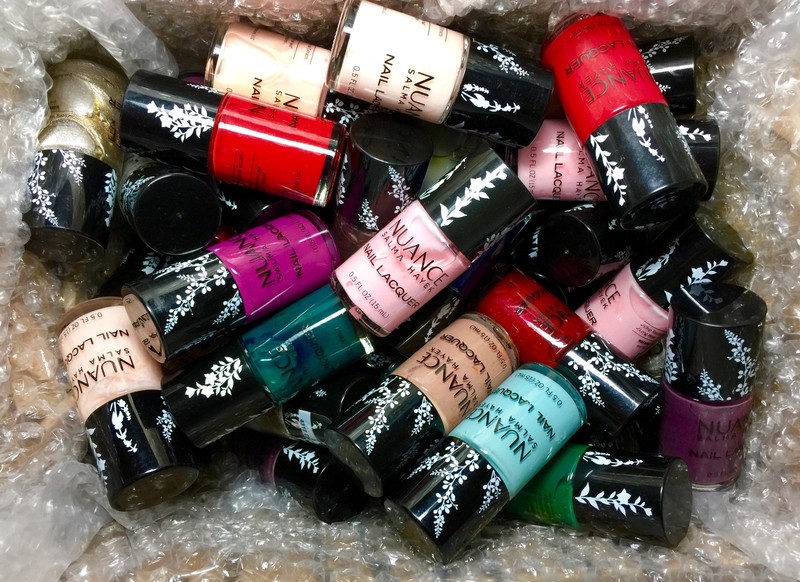 Nuance Salma Hayek Nail Lacquer 0.5 oz x50 Bottles Wholesale Lot Various Colors