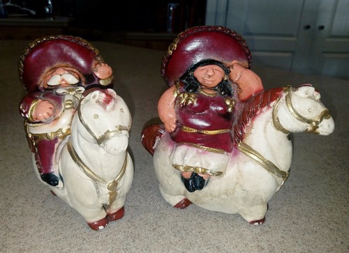 Vintage Ceramic Mexican Mariachi Band Figurines Lot of 7