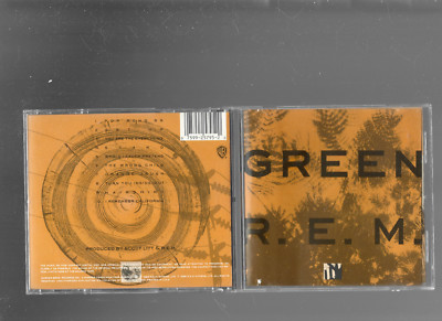REM Green, original issue Warner CD, 1988, VG, Stand, Orange Crush