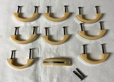 Set of nine Vintage MCM antique copper drawer pulls 1 14 vertical centers 9