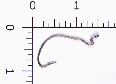 One bag of 50 Eagle Claw Laser Sharpened Worm Hooks Size 2
