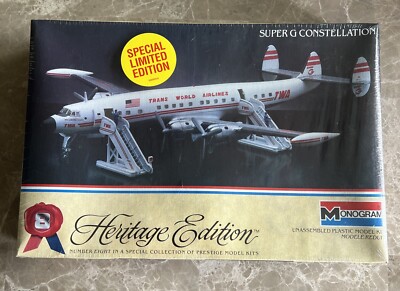 Monogram Heritage Edition #6058 Super G Constellation 1:138 Scale Model NISB
