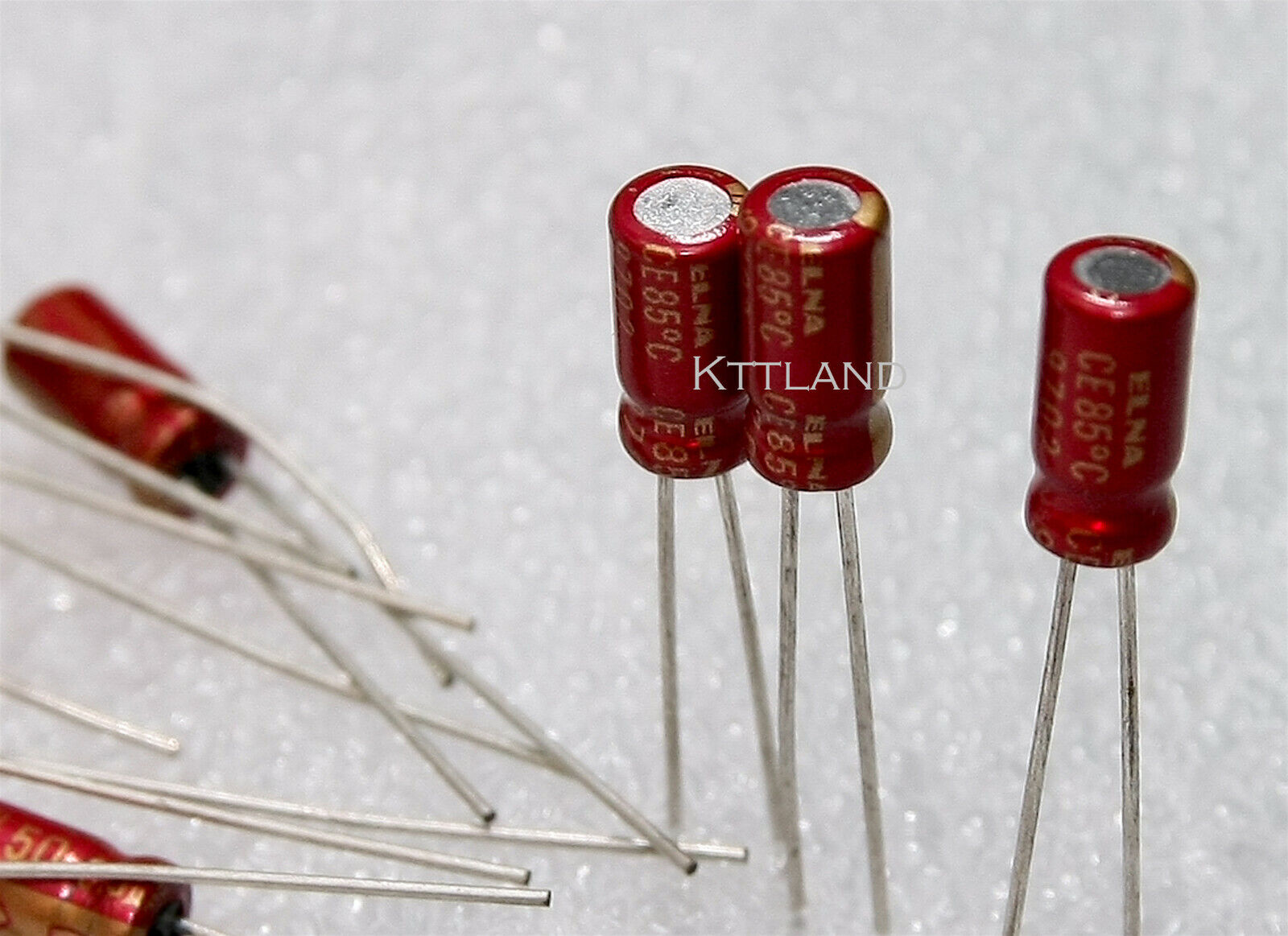 8 X RED Elna Audio 50V 3.3uF CE85 Cerafine Capacitor Made in 8 X RED Elna Audio 50V 3.3uF CE85 Cerafine Capacitor Made in
