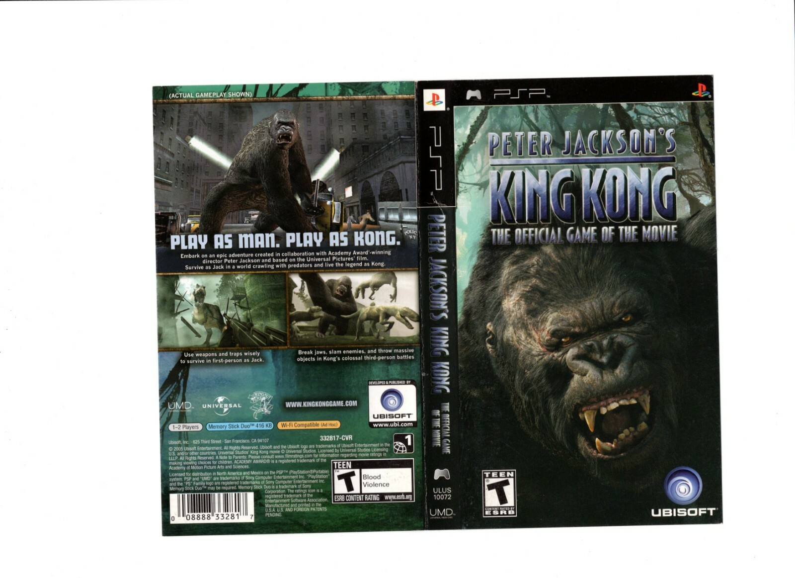 Peter Jackson's King Kong PSP Game 3307210215277 | eBay