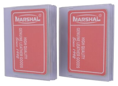 USA Made 2 Trifold Bifold Plastic Card Picture Holder Wallet Inserts 12 Pages