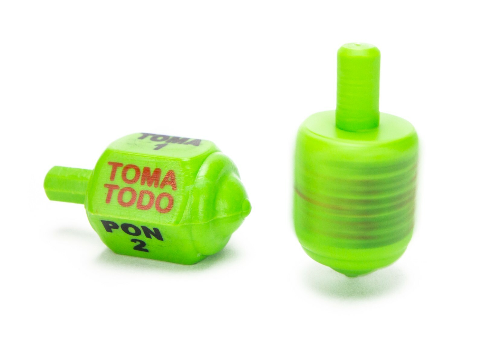 Classic Mexican Pirinola Toma Todo Solid Plastic Piece 5 Different Colors Pack