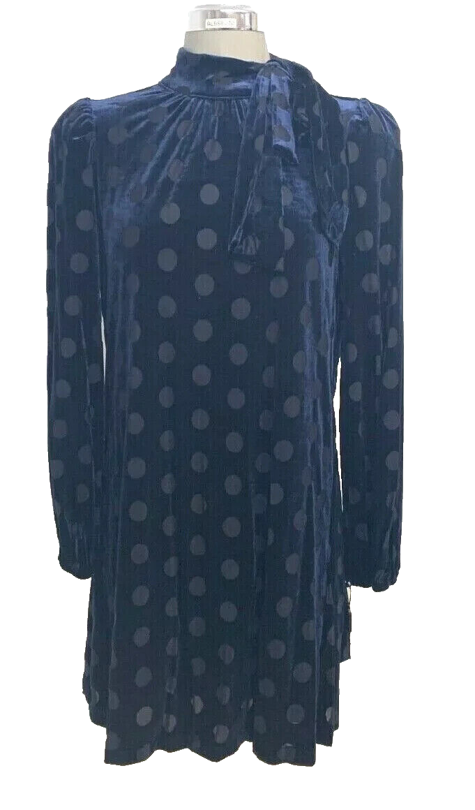 Размер 12 Кельвин Кляйн элегантный сумерки выгорания бархат галстук-образным вырезом мини-платье