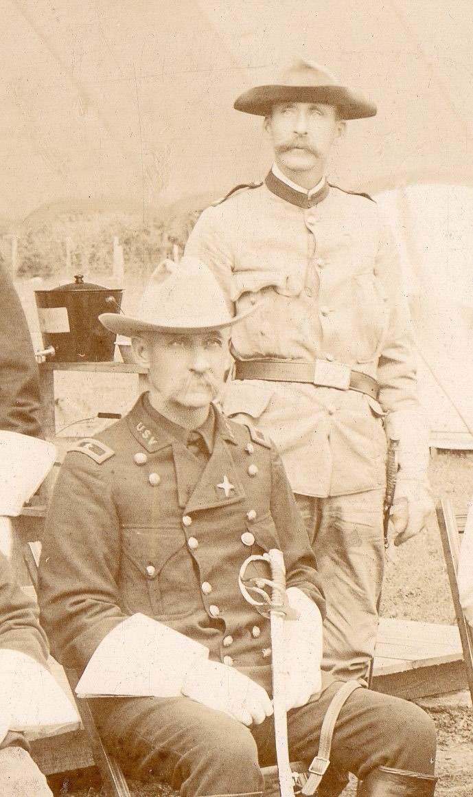 54781. Original Spanish-American War Photo of Brig Gen James Lincoln & Staff USA