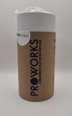 H041 Proworks Thermobehälter für Essen mit Thermo Edelstahl & Faltlöffel