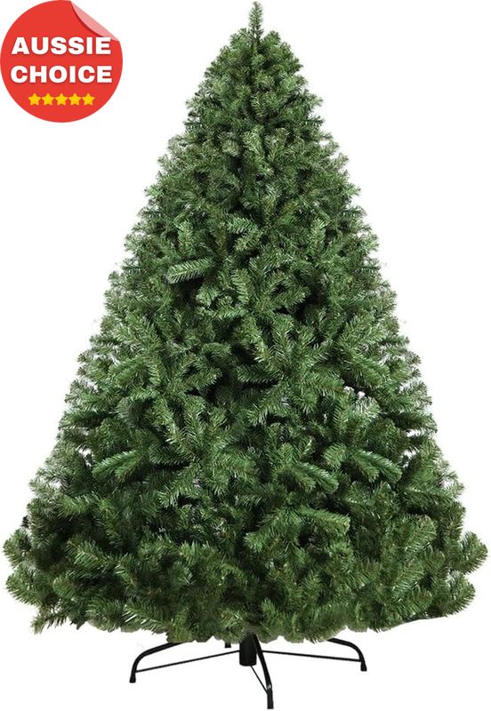 2.4M Artificial Christmas Tree 1500 Tips Green Holiday Decoration Indoor