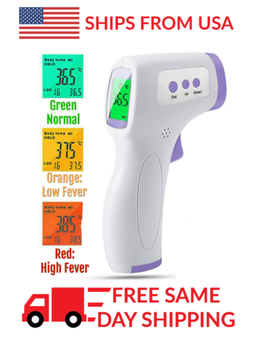 Digital Thermometer Gun Infrared Non-Contact Forehead Temperature Adults - Kids