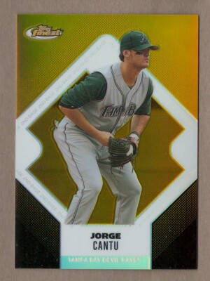 JORGE CANTU 2006 Finest GOLD REFRACTOR Parallel Card #91 #31/49 Rays Topps Ref