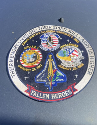 Space Fallen Heroes - Their Memory Lives On Embroidered Patch