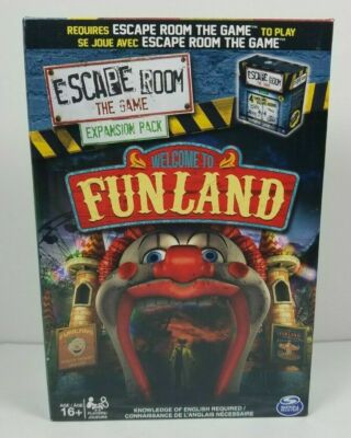 Escape Room The Game Welcome To Funland Expansion Pack Spin Master New Sealed Bx