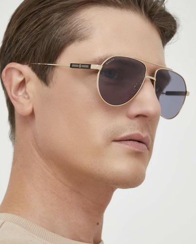 GUCCI GUCCI GG1311S-003-61 GOLD SUNGLASSES