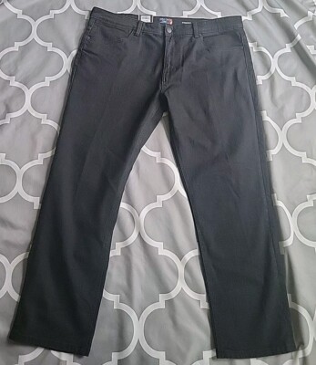 New With Tags COPPER & OAK  Straight Stretch  Black Denim Jeans 40x29 Blackrose 